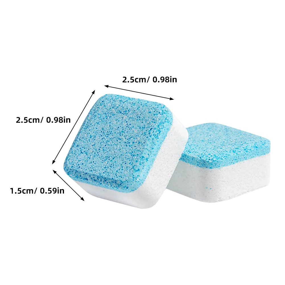 48 Pcs Washing Machine Effervescent Tablet Tablets Deep Cleaning for Washers Fully Automatic Cleaner Sink Sodium Carbonate