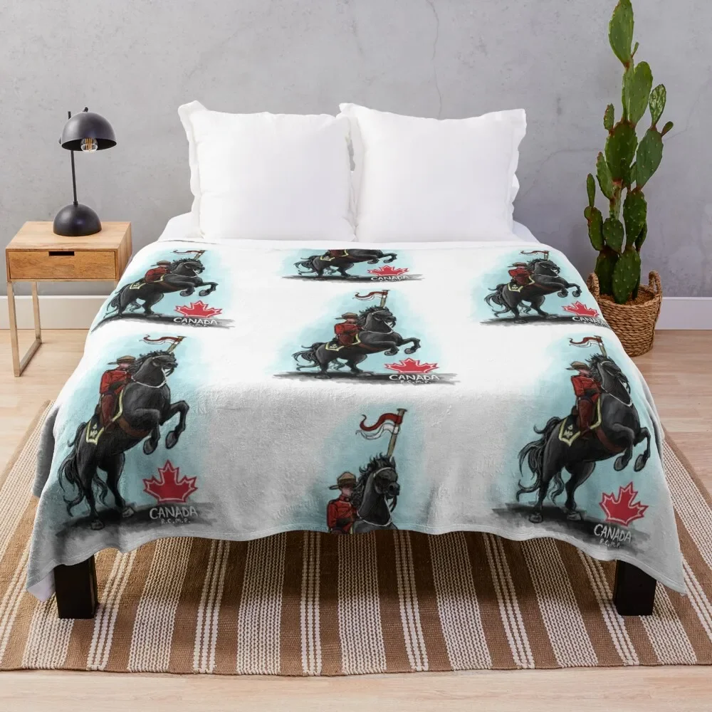 

Royal Canadian Mounted Police (R.C.M.P) Throw Blanket Comforter Tourist Blankets