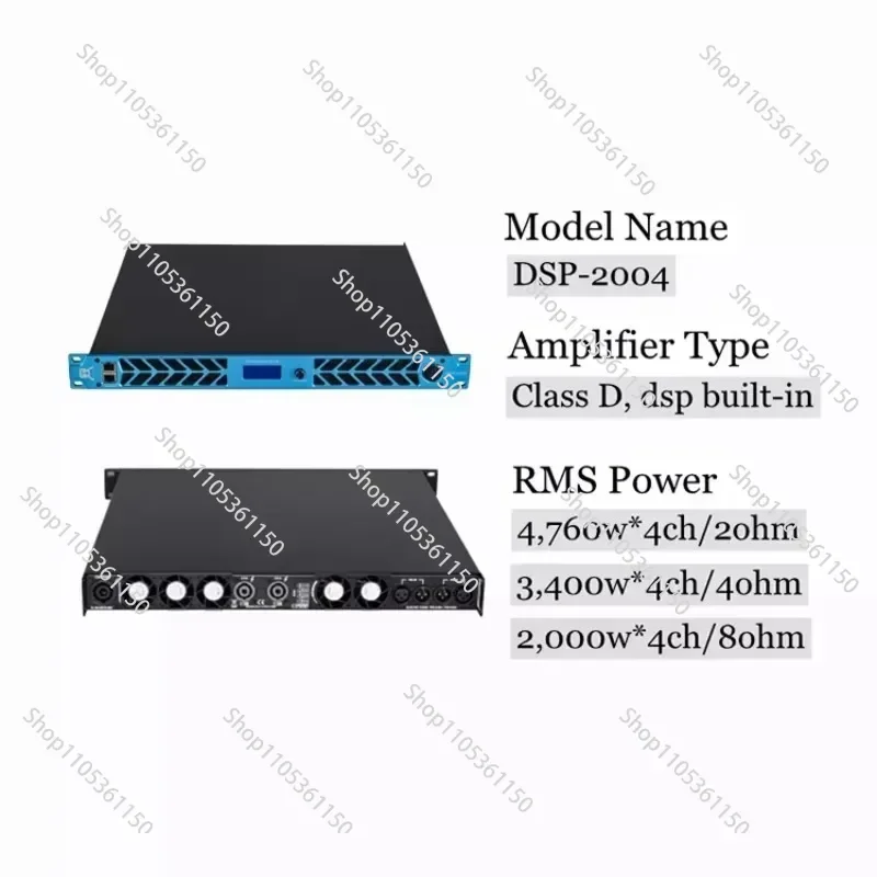 CVR High Quality DJ Audio Professional Digital DSP Power Amplifier Speakers