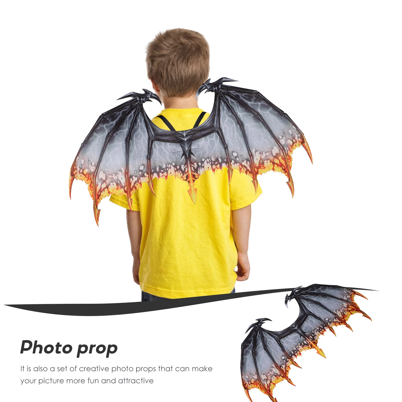 Dragon Costume Wings Demon Eagle Animal Wings Non-Woven Carnival Halloween Props Dragon Wing Mardi Gras Performance Cosplay