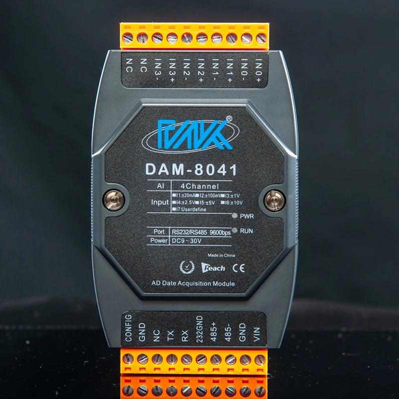 4-channel 4-20ma To RS485/232 High-precision Analog Input Module MODBUS Protocol DAM-8041 Intelligent