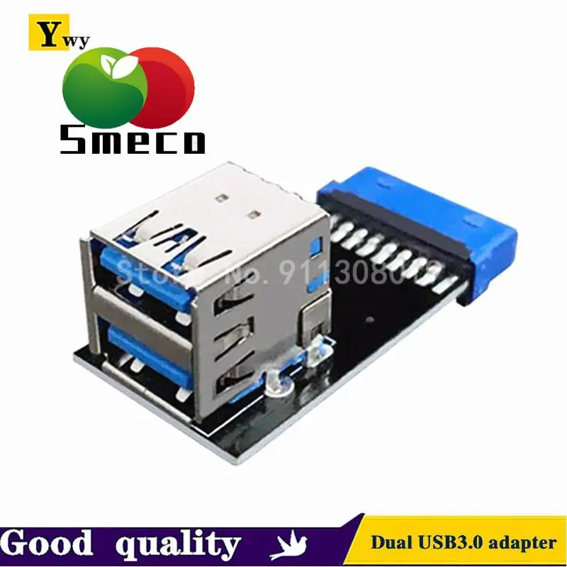 19pin dual USB3.0 adapter 19pin female port extension usb3.0 motherboard 19pin to dual port adapter