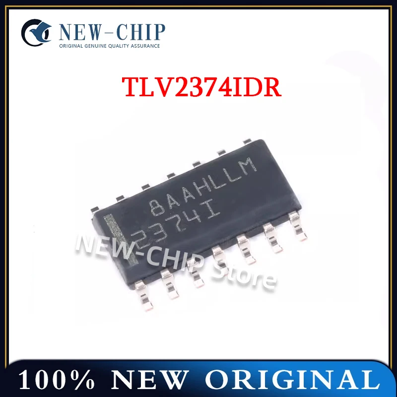 10PCS-1000PCS/LOT  TLV2374IDR  Screen printing 2374I  SOP-14  Rail-to-rail four-channel operational amplifier chip  NEW ORIGINAL