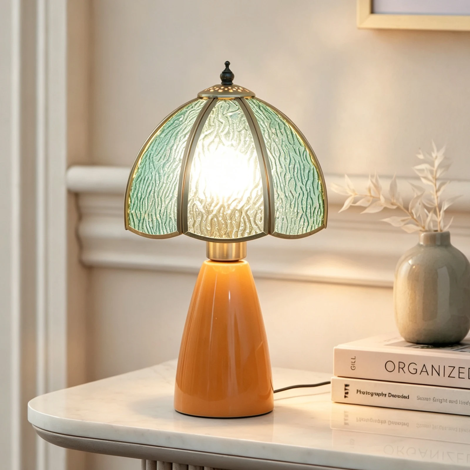 Nordic Bedside Table Lamp for Bedroom Nightstands, Modern Ceramic Decor Desk Lamp, House Warming & Birthday Gifts Table Light