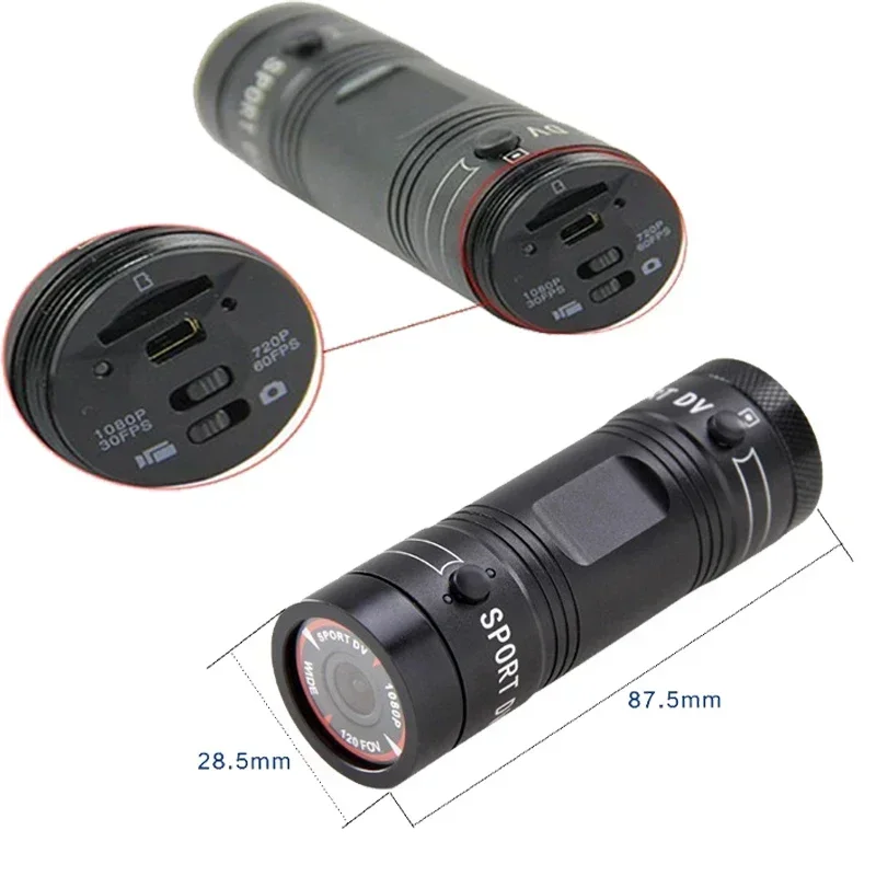 F9 دراجة نارية رياضية كاميرا 1080P صغيرة DV فيديو داش صور مقاوم للماء كام دراجة نارية كشف الحركة خوذة كاميرا الفيديو DVR سجل