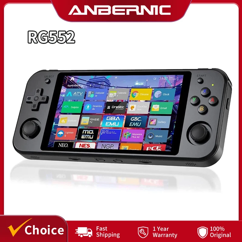 

Портативная игровая консоль Anbernic RG552 с 5,36-дюймовым IPS-экраном, двойной системой Android/Linux, поддержкой Bluetooth и Wi-Fi.