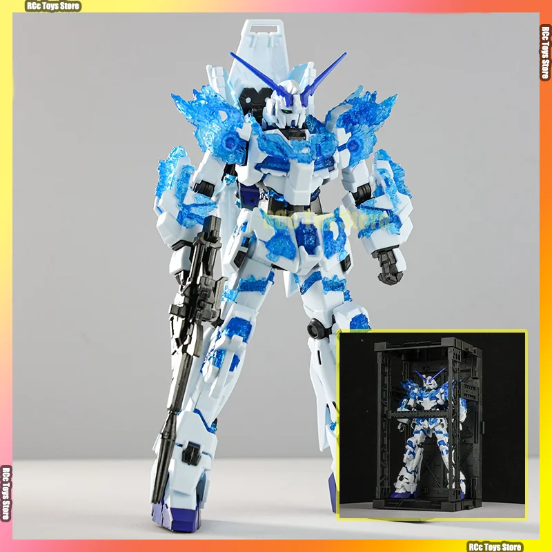 XINGDONG XD HG-Kit de modelo de ensamblaje de unicornio, escala 1/144, cuerpo de cristal luminoso, figura de acción, Robot de colección, juguete, modelo de plástico