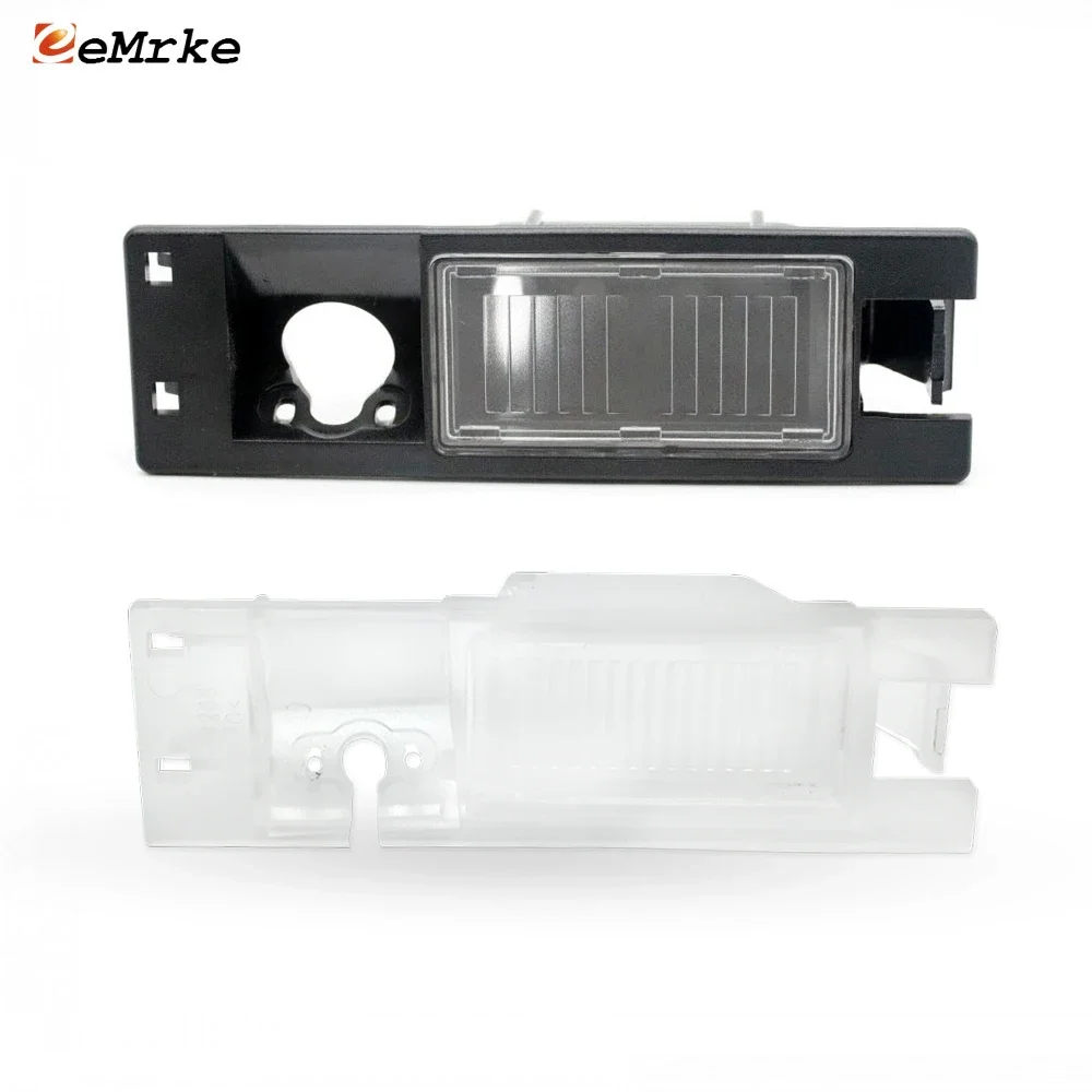 EEMRKE Rear View Camera Bracket Car License Plate Lights Housing Shell for Opel Vauxhall Astra J K Hatchback Only 2009-2021