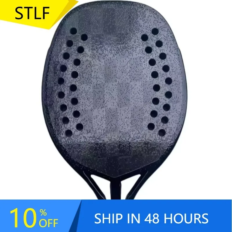 STLFCustom Raquette de tennis en carbone aluminé 18K - Noyau Eva noir dynamique exclusif Spin