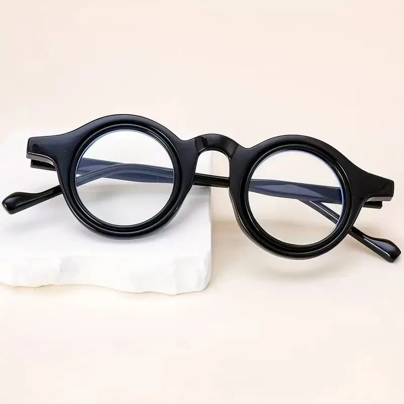 2025 neue Retro Kleine Runde Rahmen Mann Frau Lesen Brillen Blockieren Blau Licht Leser Vielseitig Trend Unisex Lesebrille – Detail 10