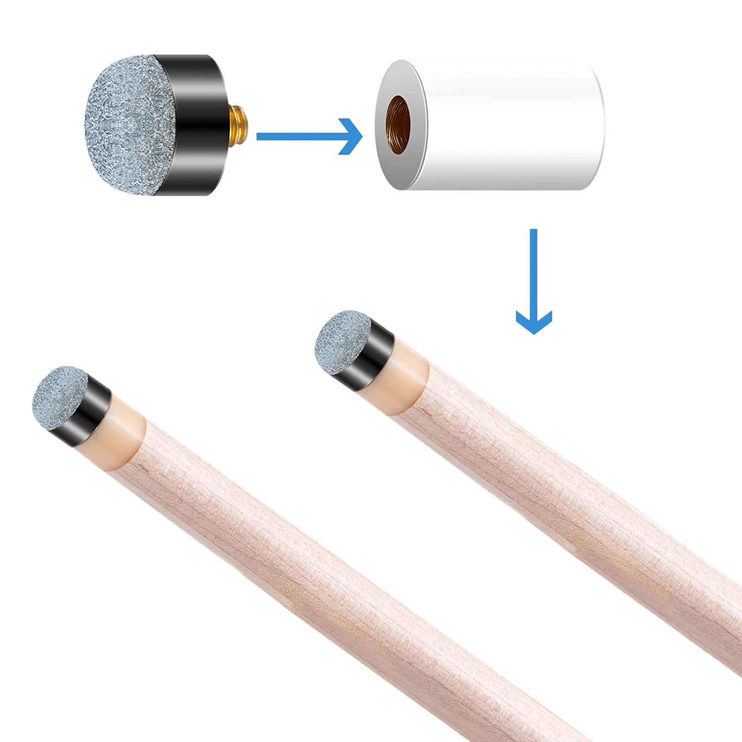 

Набор из 30 штук: наконечники для бильярдных киев 12 мм/13 мм, винтовые, сменные, аксессуары для бильярда