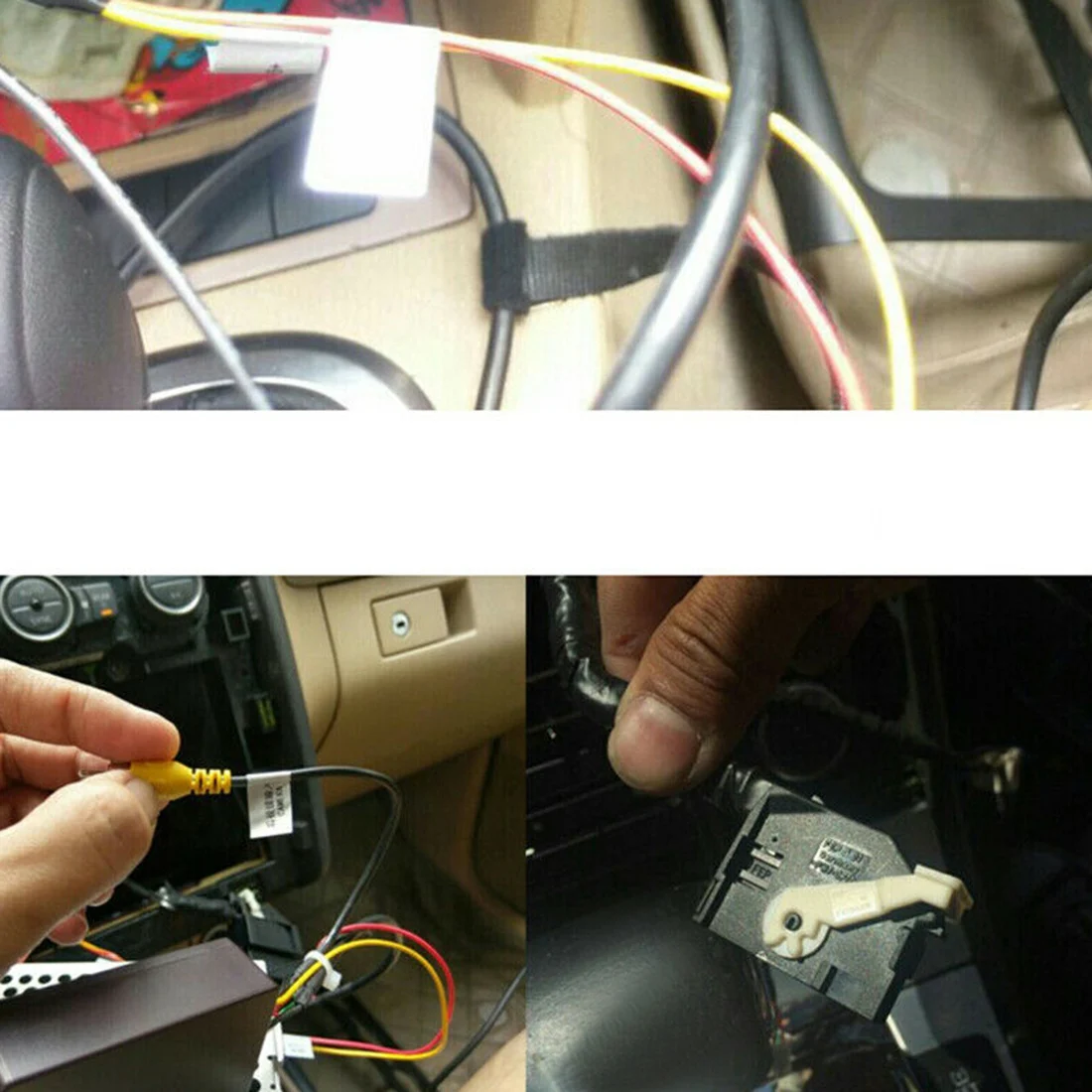 # Piezas y accesorios automotrices de 82M, adaptador de caja decodificadora de convertidor de señal AV CVBS RGB a (RCA) para cámara, negro