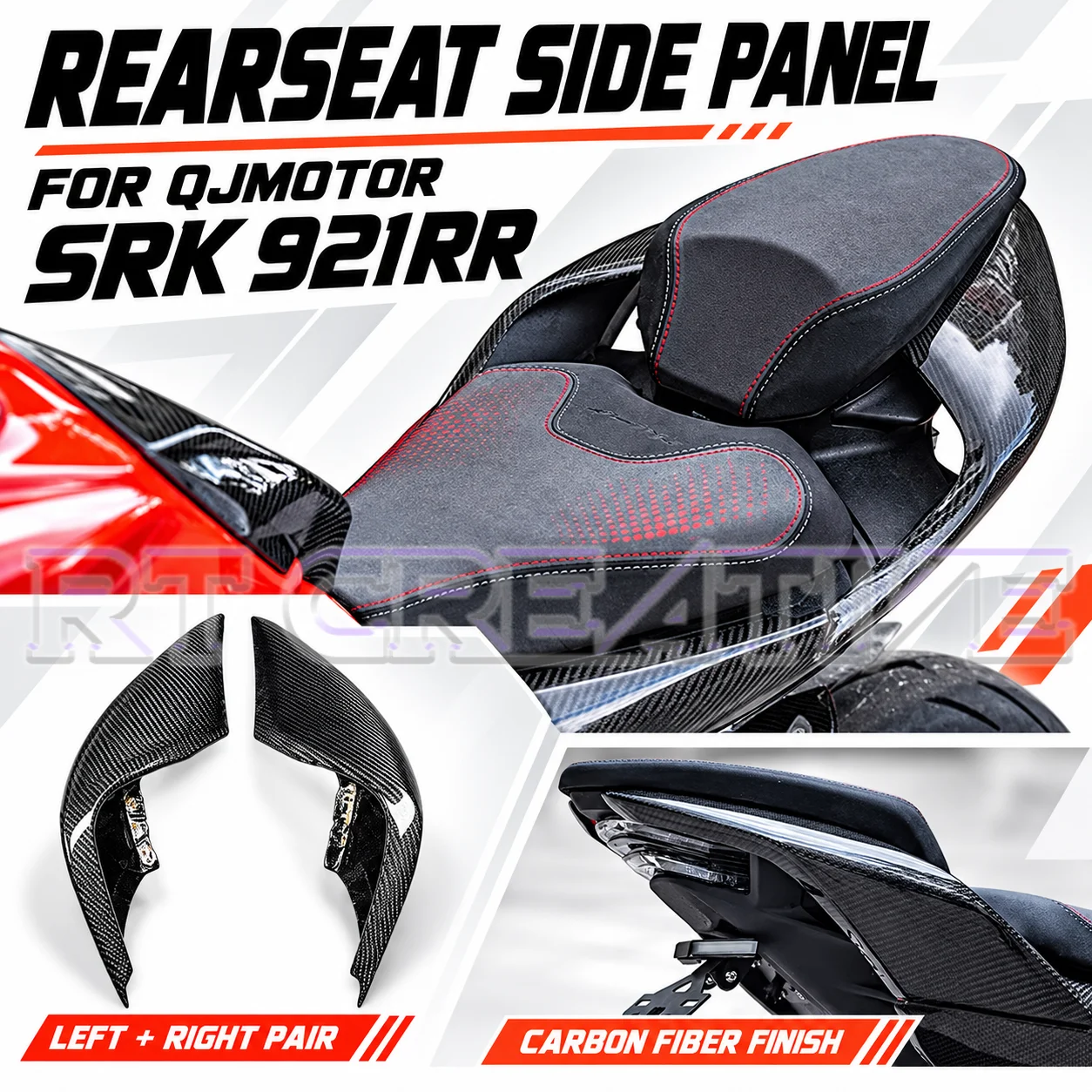 FOR QJMOTOR SRK921RR Rear Side Fairing - Rear End Modification Part