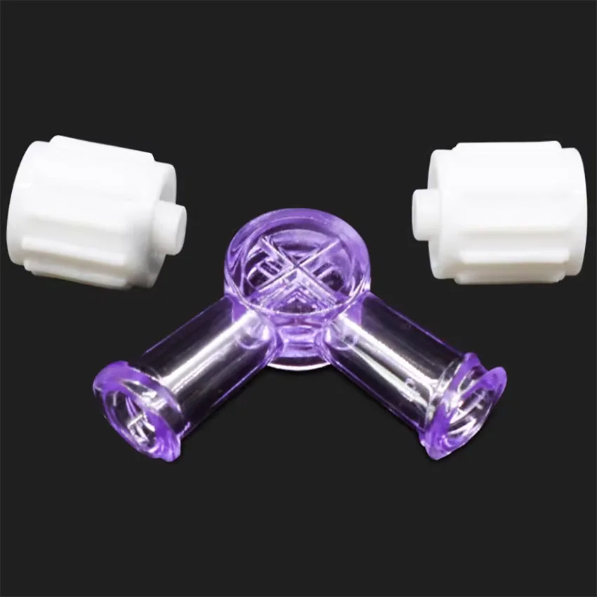 100 Pcs Medical Two-way Converter Infusion and Medicine Mixing Joint Water Light Needle Plug Valve Medical Converter