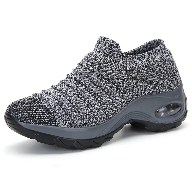 Spring Women Breathable Shoes Woman Flat Slip on Platform Tenis for Women Mesh Sock Sneakers Shoes zapatillas aire mujer