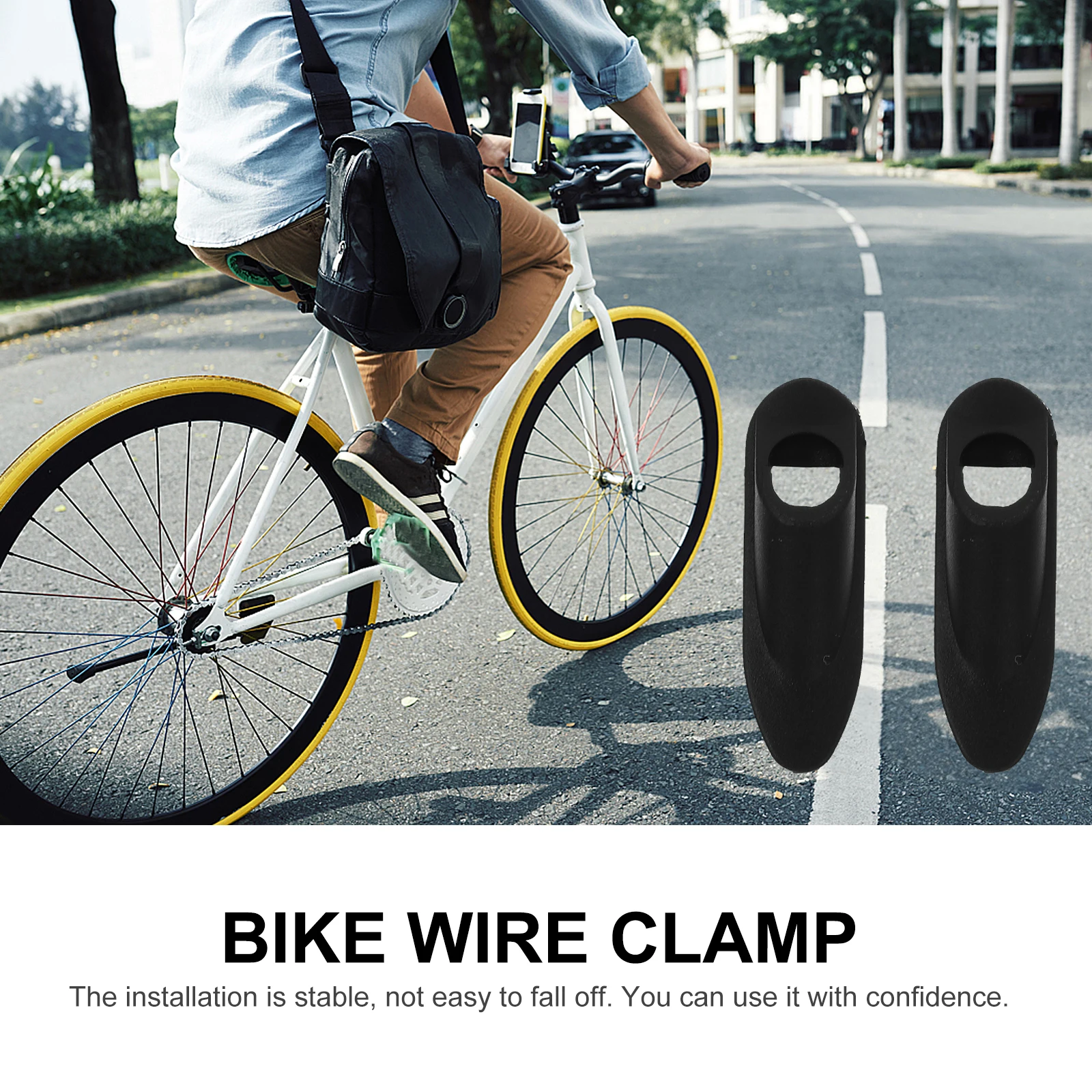 

20pcs Bike Frame Wire Clamp Cable Tubes Holder Single Hole Sturdy Long Lasting Bike Accessories Riding Equipment