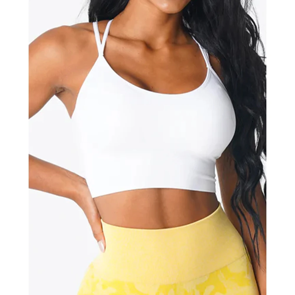 Nvgtn Liền Mạch Phát Triển Áo Ngực Đúc Spandex Đầu Người Phụ Nữ Tập Thể Dục Co Giãn Thoáng Khí Nâng Ngực Giải Trí Thể Thao Quần Lót