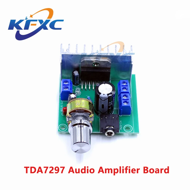 1pcs TDA7297 Audio Amplifier Board Module Dual-Channel Parts For DIY Kit Dual-Channel 15W+15W Digital Amplifier DC 9-15V