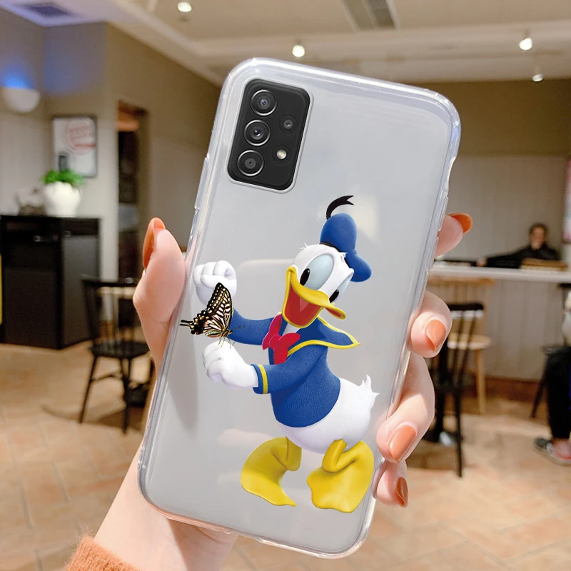 غرزة ديزني ميني ميكي سيليكون الحال بالنسبة لسامسونج غالاكسي A32 A53 5G A52S A 52 A52 لينة واضحة لطيف فوندا لسامسونج A32 A 53