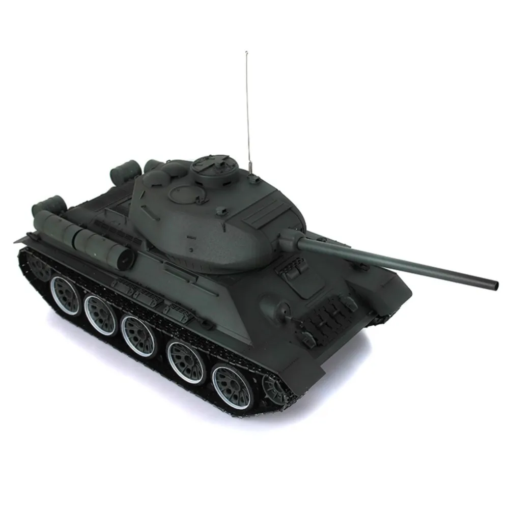 ヘンロン アップグレード版 Ver 1/16 グリーン 7.0 メタル ソビエト T34-85 I RC タンク 3909 360 ° タレットメタルトラック バトルアゲインスト フォー ボーイ TH17784