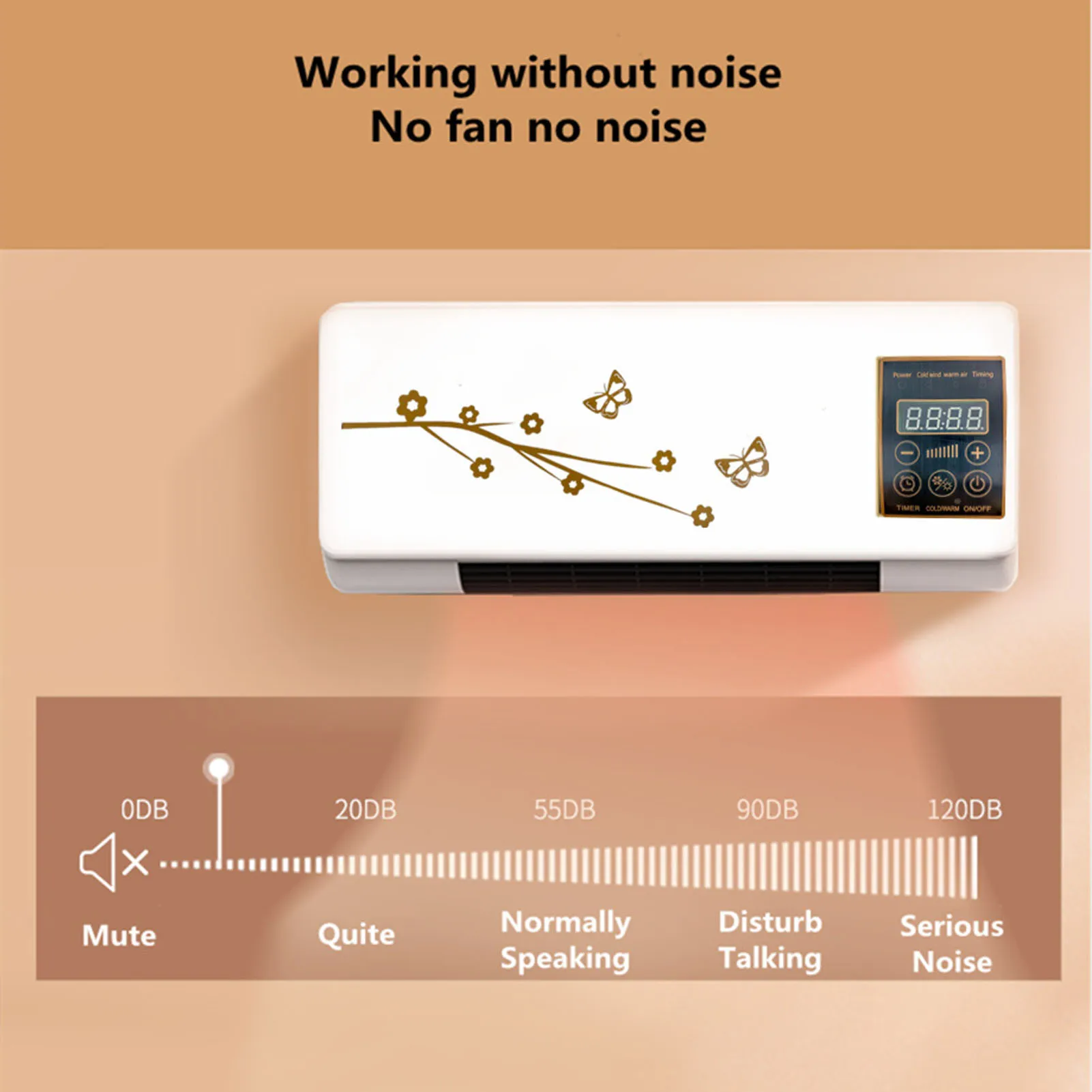 Aire acondicionado de montaje en pared, máquina de refrigeración con calefacción PTC, Control remoto, aire acondicionado para el hogar, enchufe europeo de 220V, Enfriador de aire colgante