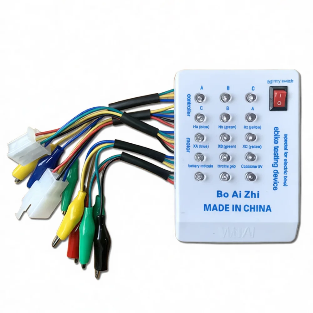 Electric Vehicle Circuit Tester Motor Phase Controller Handlebar Hall Sensor Quick Diagnostic Repairing Analysis Instrument