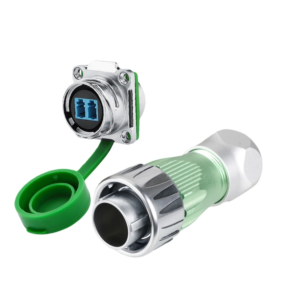 LC Single-mode DH24 Fiber Connector Insertion Loss 0.35dB Return Loss 50dB Metal Alloy Housing As Shown In The Picture