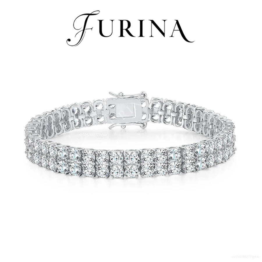 

Furina 18k Plating Double Layer Luxury 5A Zircon Bracelet Jewelry 2025 Girlfriend Mother Christmas Valentine Day Perfect Gifts