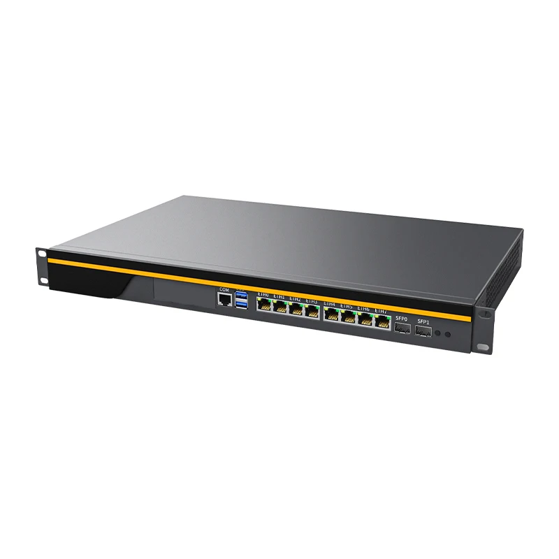 BKHD Rack Mount Firewall Router Server Core i3 i5 i7 8x1GbE 2x1G SFP Unterstützung Pfsense MikrotikOS SophosFW 989G 8L2F