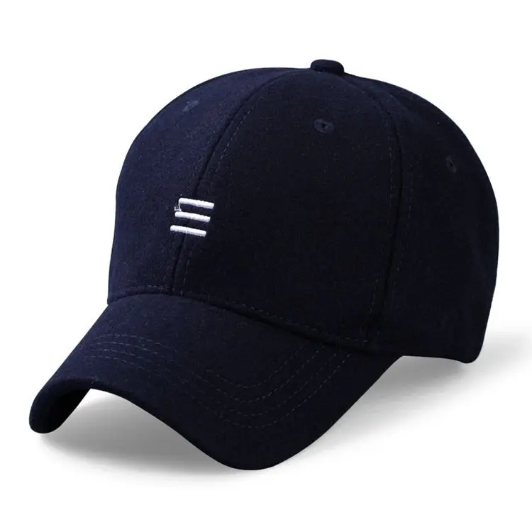 Big Head Men Women Woolen Baseball Cap Winter Wide Brim Warm Snapback Hat Plus Size 58-60cm 61-65cm