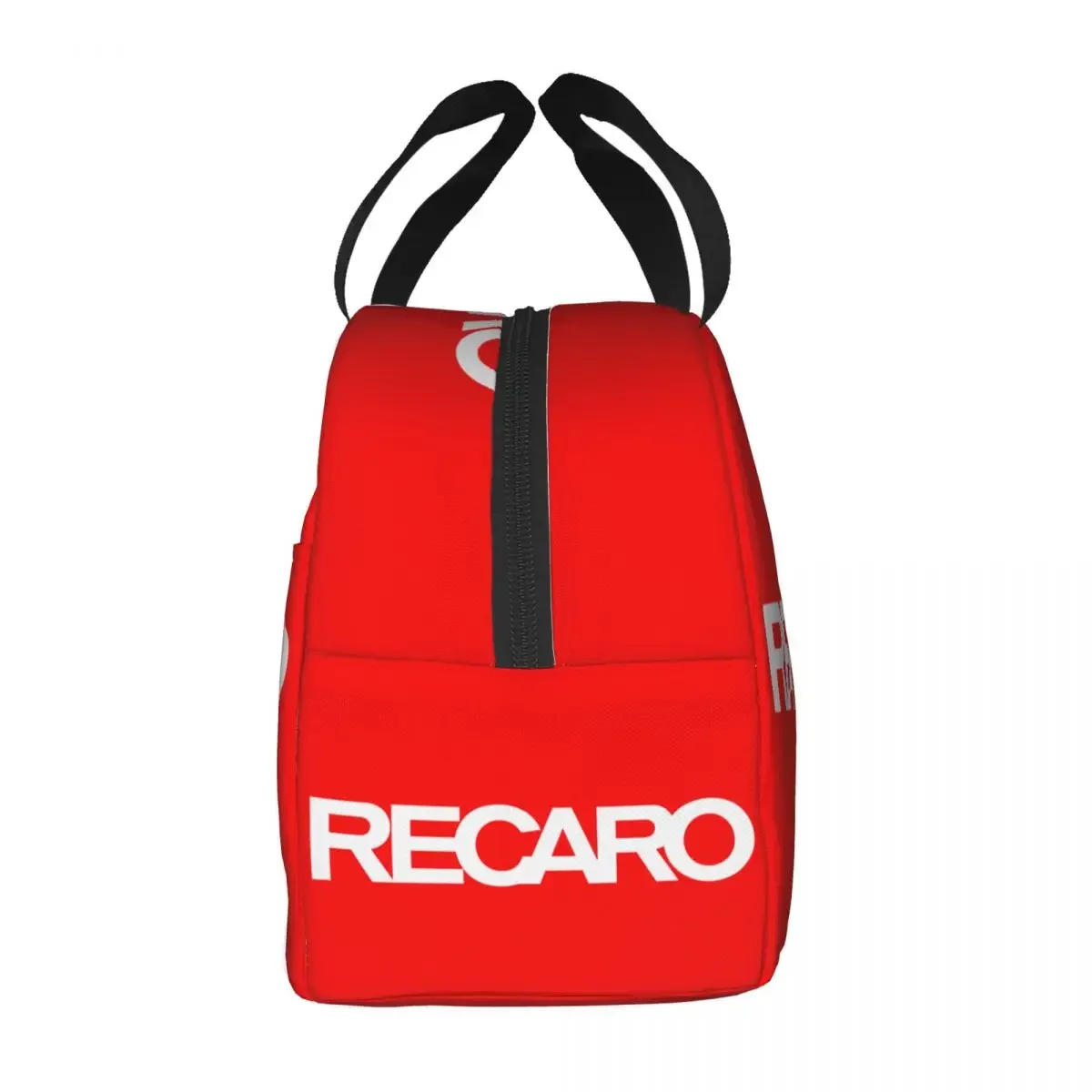 Custom Recaros Logo Insulated Lunch Bag for Women Portable Cooler Thermal Bento Box Kids School Children