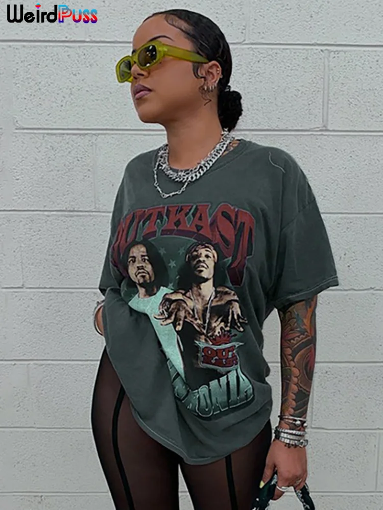 

Женская футболка с коротким рукавом и круглым вырезом, с принтом