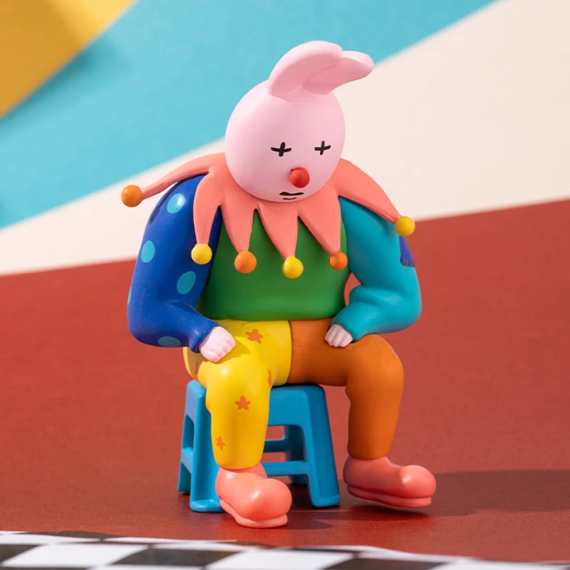 MINISO My Friends series Pink Rabbit Hand-made Blind Box Funny Children\'s Toys Tabletop Decoration Cute Birthday Gift Model