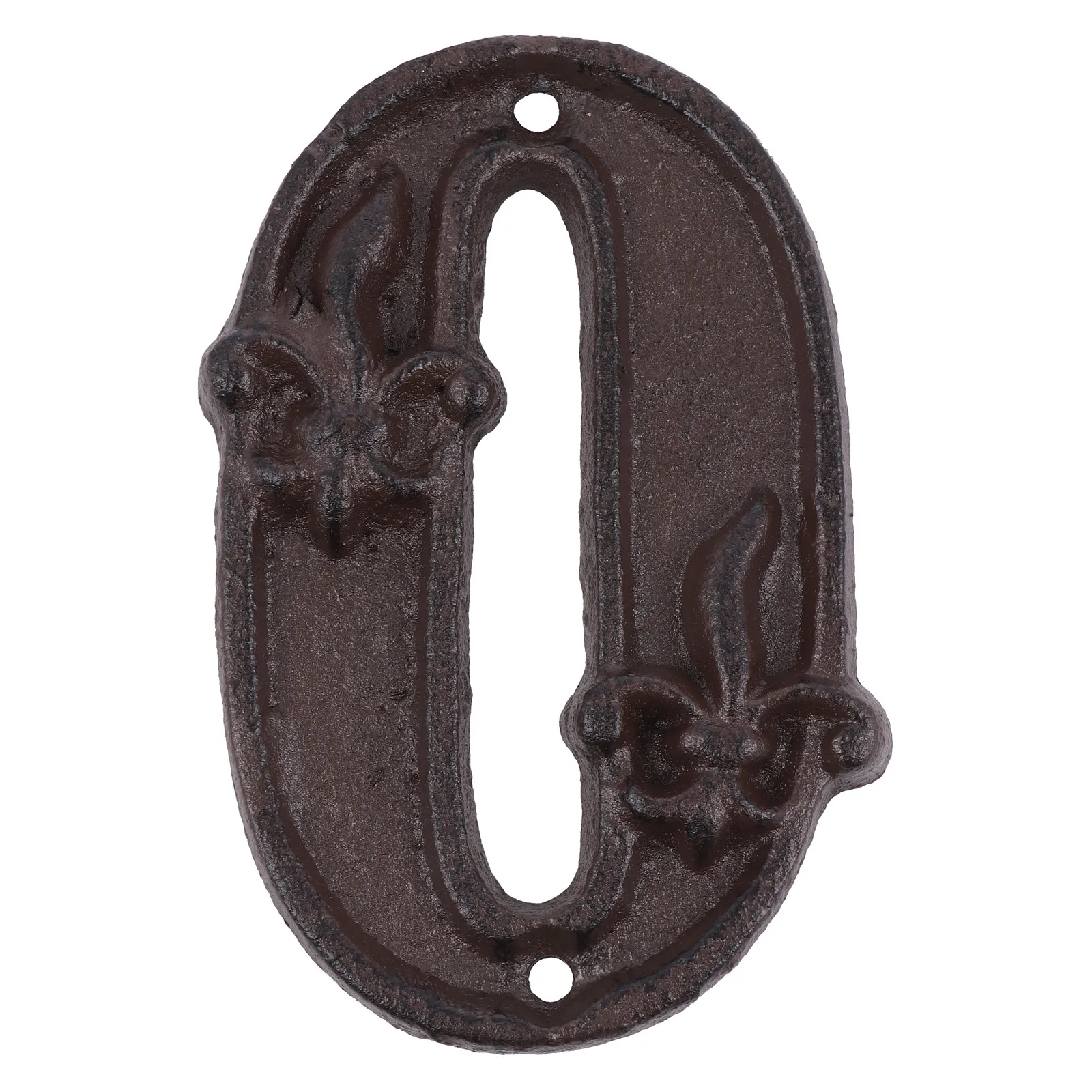 Cast Iron Decorative Door Numbers Retro Hammered Style Easy Install Indoor Use Address Number Room Number Mailbox Signs