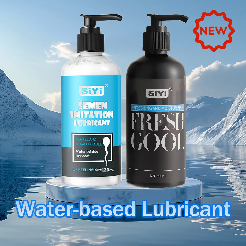 Lubrifiant à base d'eau de refroidissement 120ml/300ml pour Couples, lubrifiant longue durée au toucher de glace, lubrifiant intime deux Types disponibles