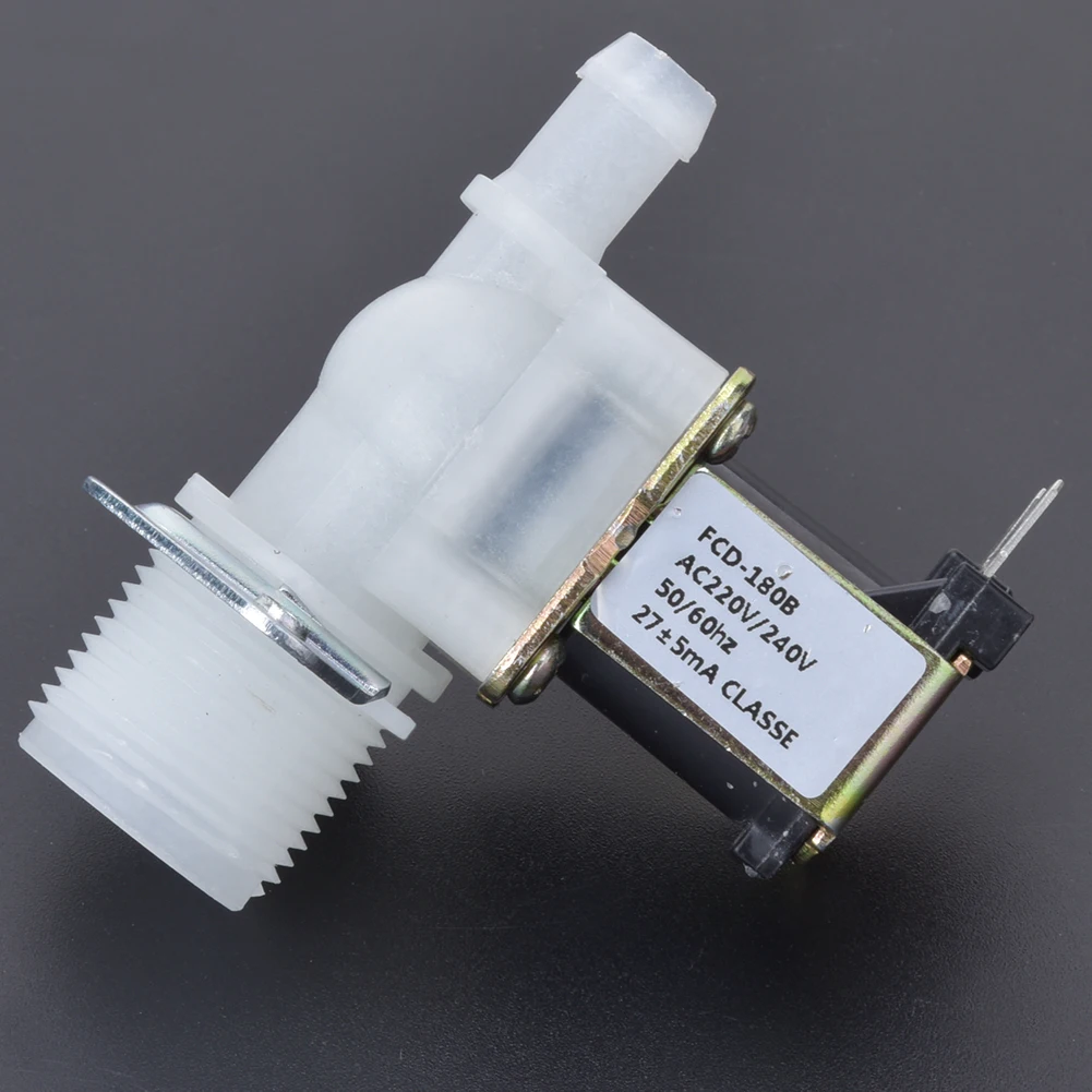 Plastic Inlet Solenoid Valve 1-Way Guide Solenoid Valve 3/4in Electric Solenoid Valve Class Home Using 220V 0.02-0.8Mpa