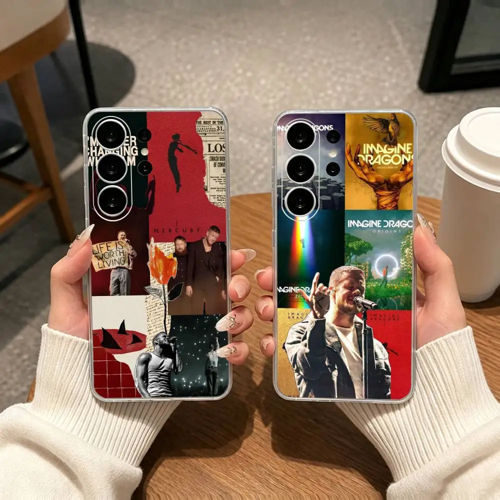 Rock Imagine Dragons Band  gift Phone Case For Samsung S25,S24,S21,S22,S23,S30,Ultra,S20,Plus,Fe Transparent Cover