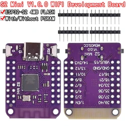 ESP32 S2 Mini V1.0.0 - LOLIN WIFI IOT Board based ESP32-S2FN4R2 ESP32-S2 4MB FLASH 2MB PSRAM MicroPython Arduino Compatible