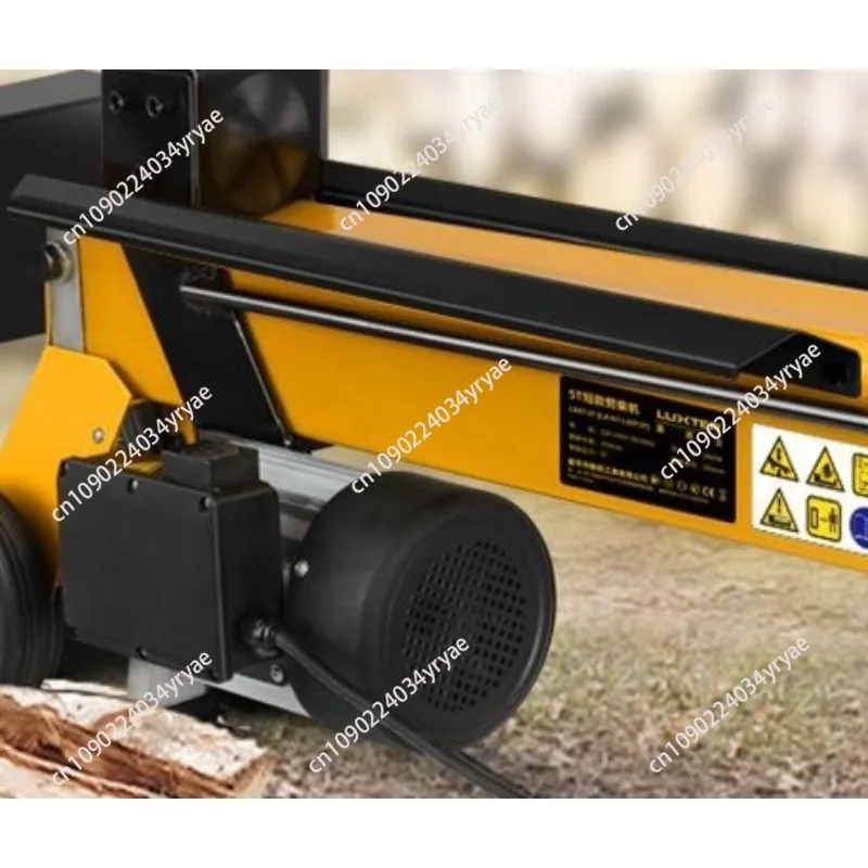 Rural household electric wood splitting machine High horsepower horizontal high efficiency small fast wood splitting machine