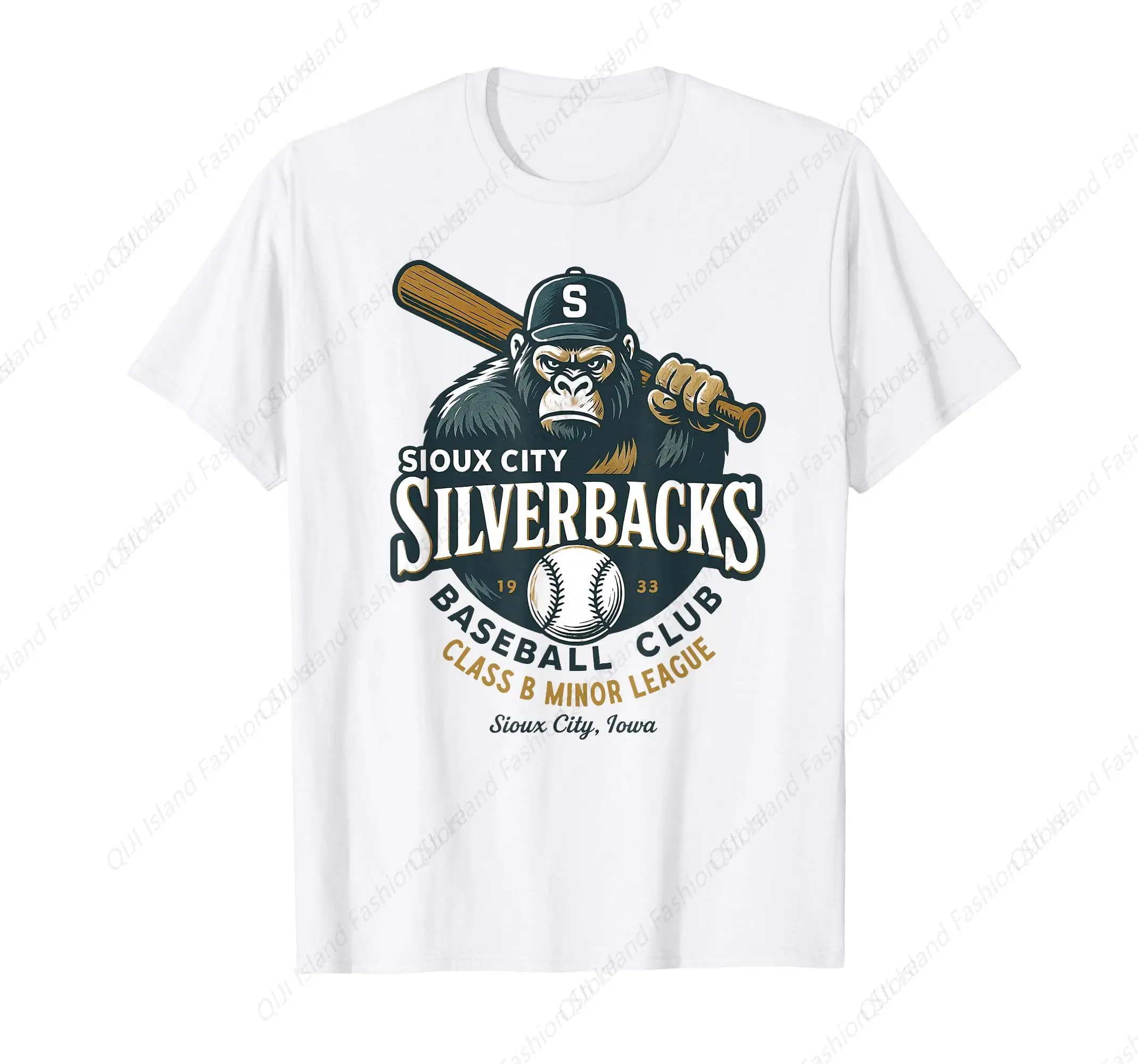 

Sioux City Silver backs Retro Minor Baseball T-Shirt
