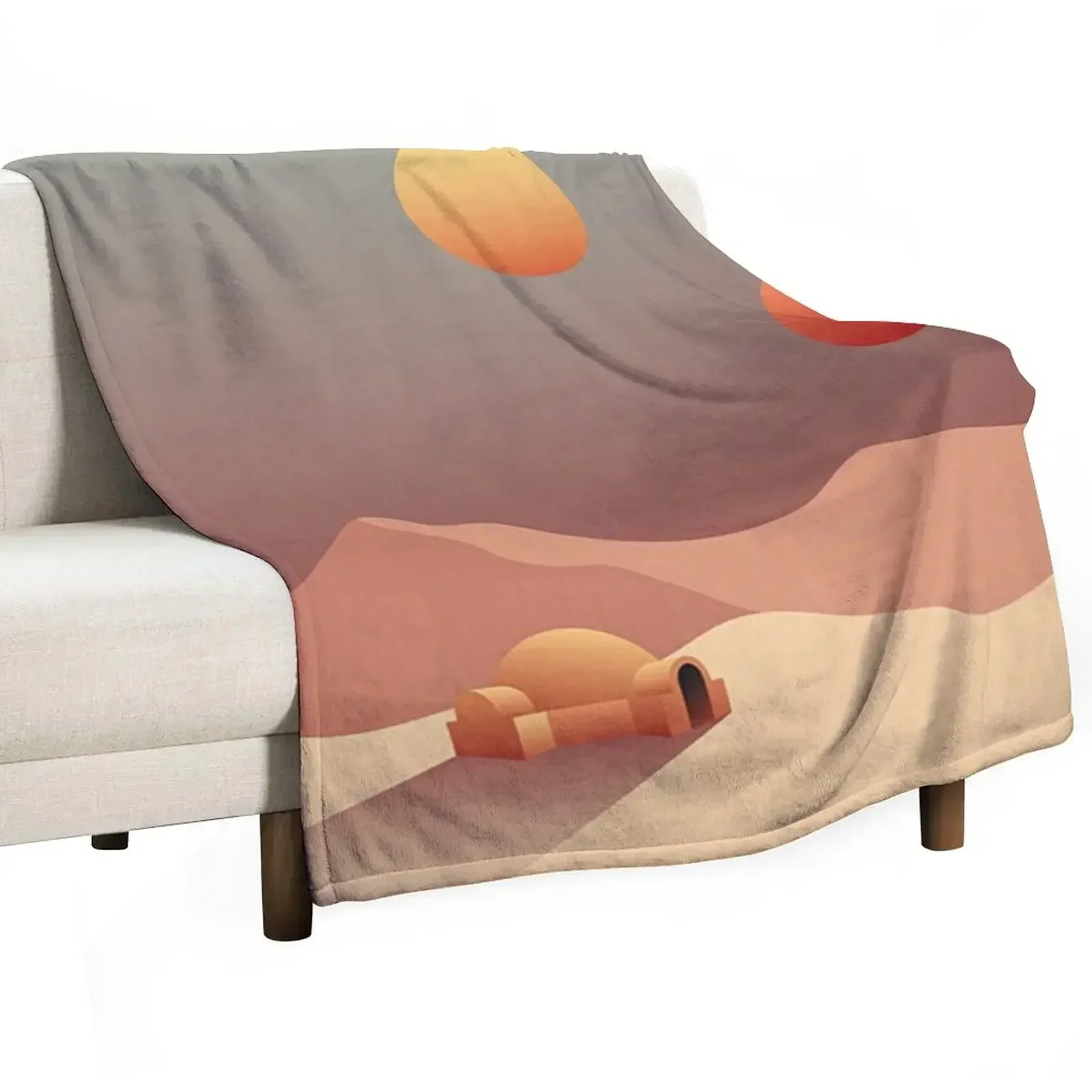 

Tatooine View Throw Blanket Sofa Soft Plaid Blankets