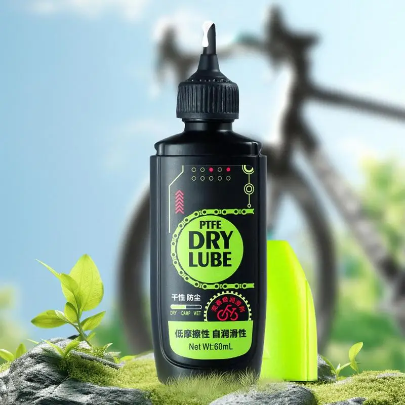 Bikes Chain Oil 60ml Cycling Grease Dry Lubricant Long-Lasting Motorcycle Lube Maintenance Tool For Outdoor Cycling