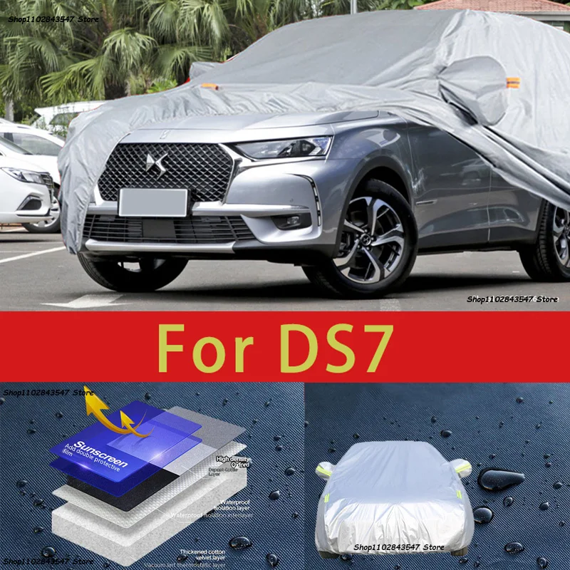 

For DS7 Outdoor Protection Full Car Covers Snow Cover Sunshade Waterproof Dustproof Exterior Car accessories