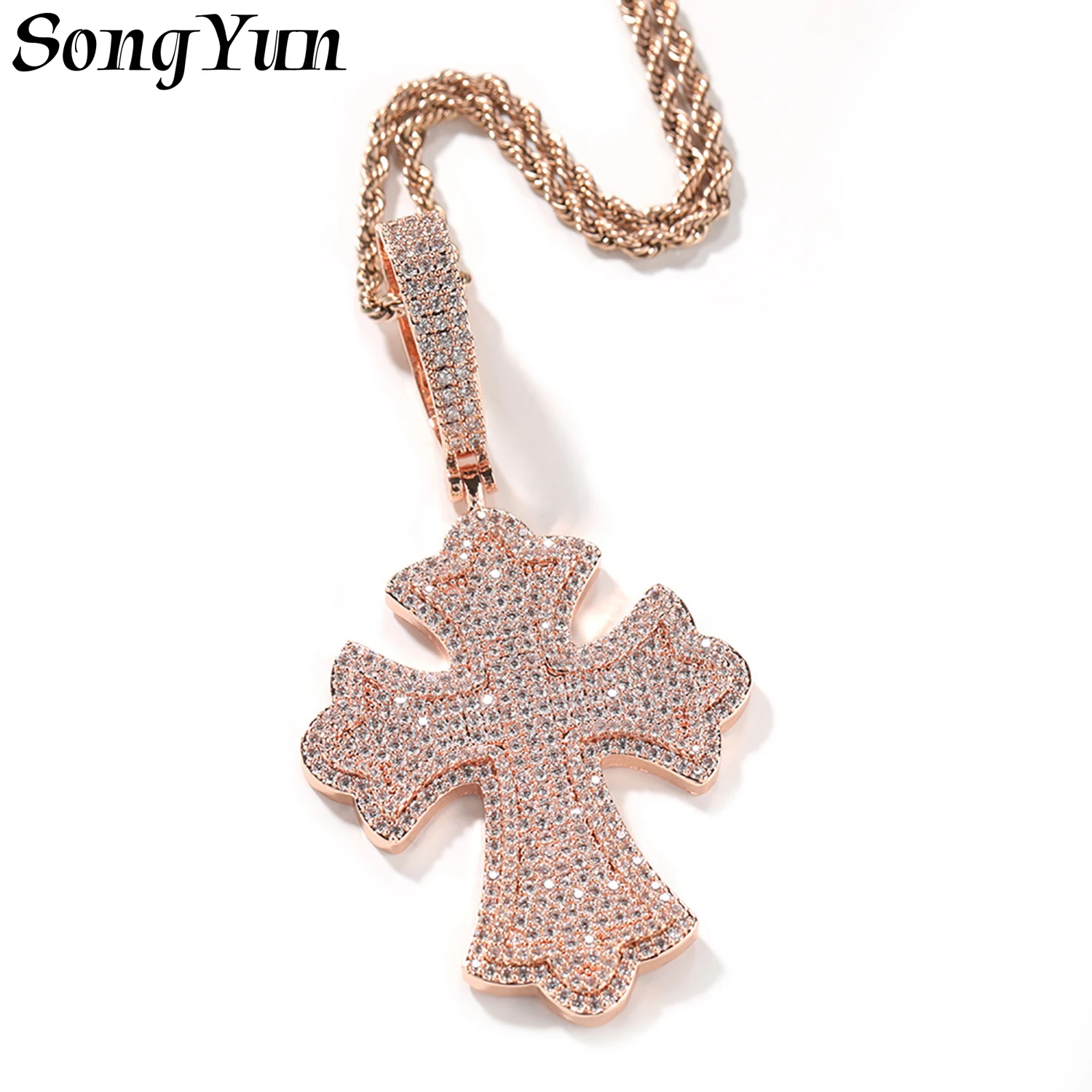 

SongYun Jewelry MHT Quality Brass Necklace Pendant Chain CZ 7A Zircon Party Cocktail Glamorous Style Women Man Necklaces Jewelry