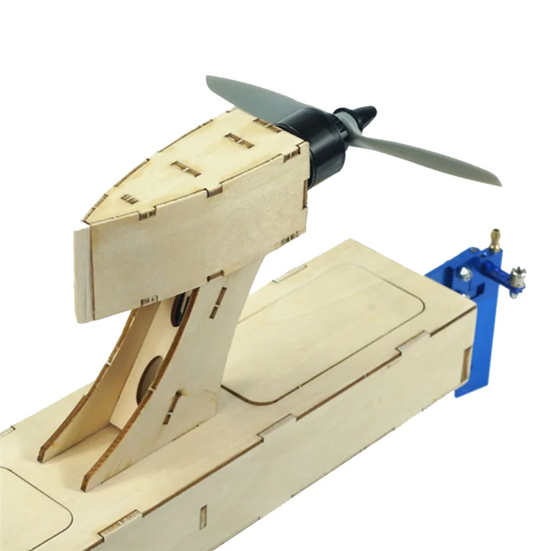 木製電動 RC スピードボート エアボート スピードレーシングボート ラジコン DIY ビルディングキット、シングルモデル交換用