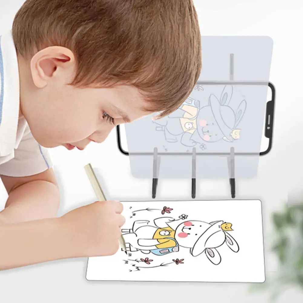 

Optical Drawing Board Kit Optical Tracing Board Projector Copy Board Reflection For Kid Beginners Projector Painting U9g6