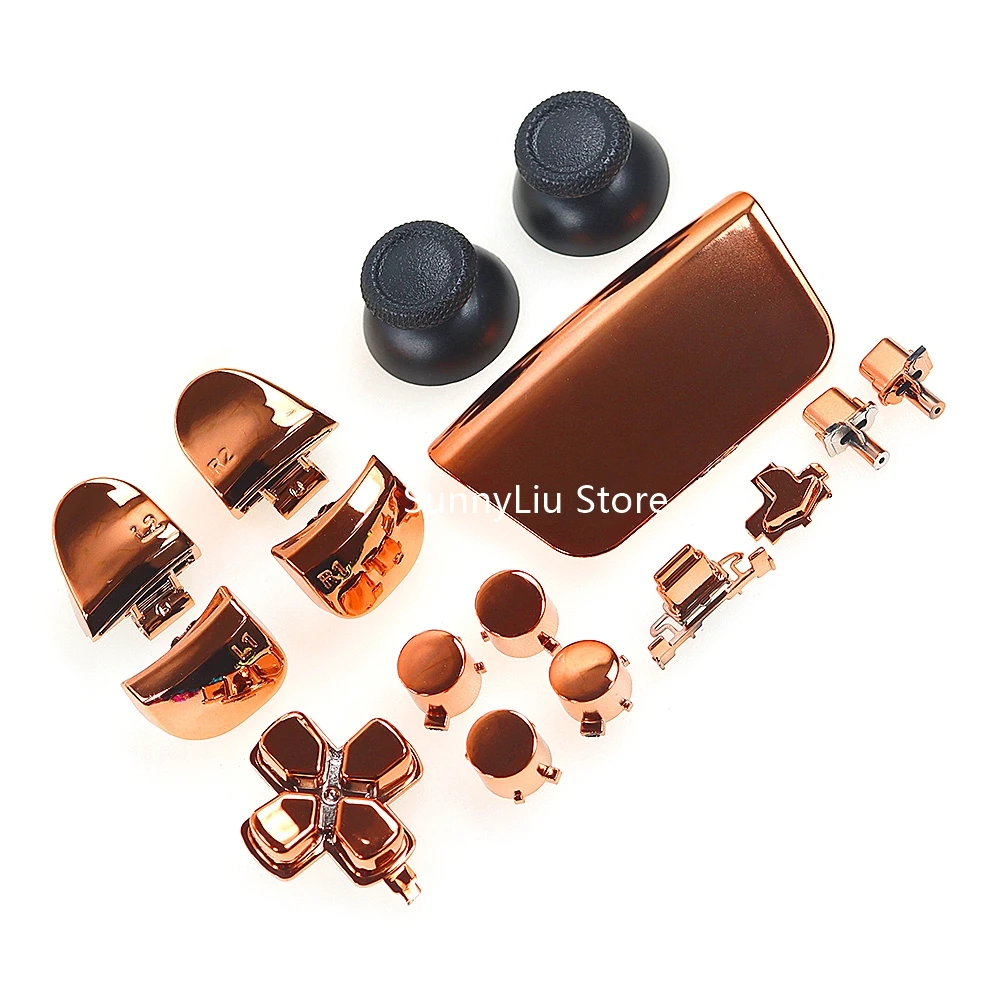 1 مجموعة كاملة مجموعة أزرار كروم ل PS5 v3.0 BDM-030 الإبهام العصي المقود غطاء L1 R1 L2 R2 D-pad زر لوحدة تحكم PS5 V3.0