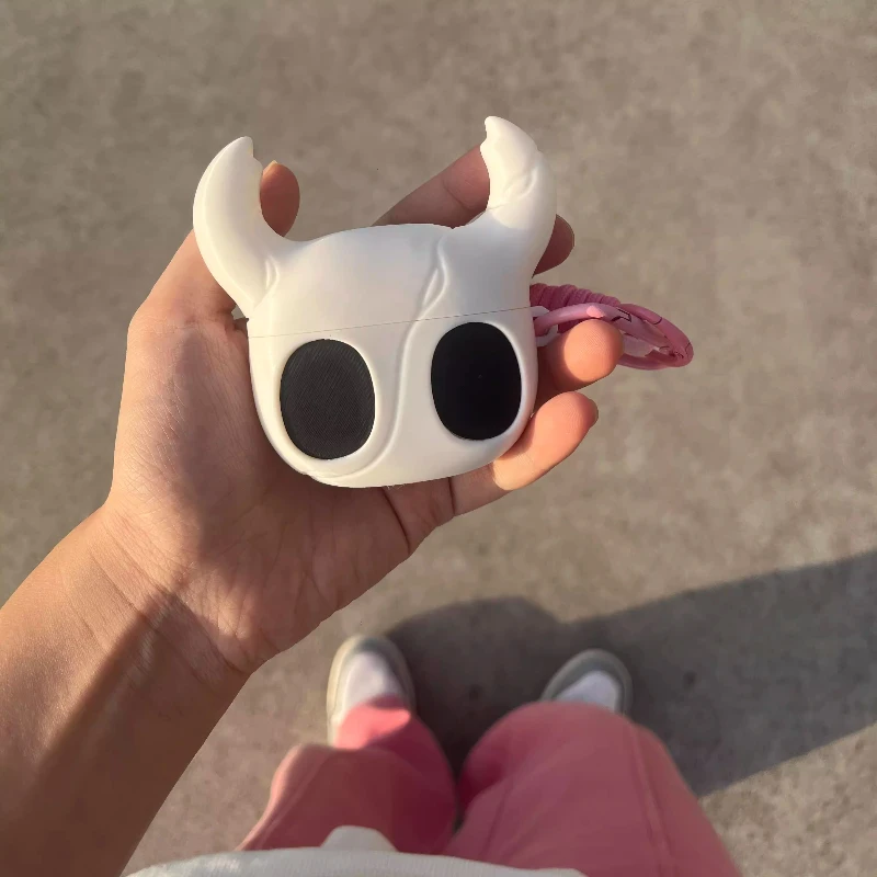 Game Hollow Knight Silicone Earphone Case Full-coverage Protective Cover for AirPods Pro1/2 Cosplay Doujin Gifts Random Keychain