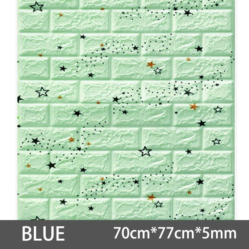 Wallpaper Self-adhesive Anti-collision Soft Package 3d Three-dimensional Wall Sticker Cement Decoration Waterproof Sticker E2