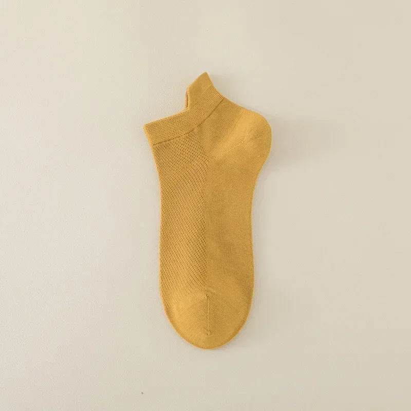 

Summer thin shallow mouth invisible breathable casual men's socks and socks do not slip without slipping with socks